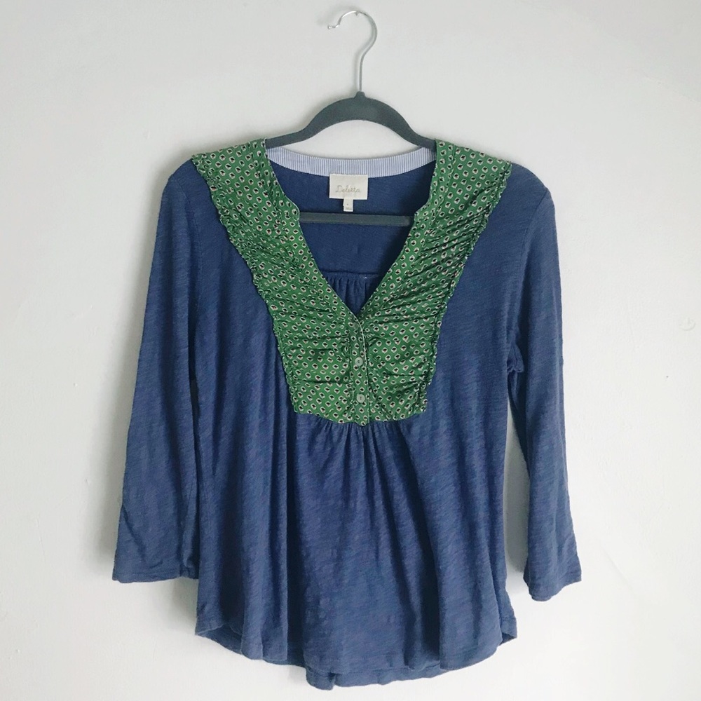 Deletta Ruffle Floral Top